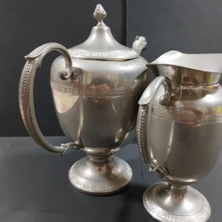 Teiera e Lattiera in Peltro 95%