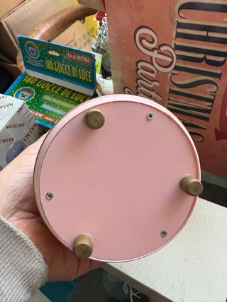 Carillon antico giostra cavalli rosa