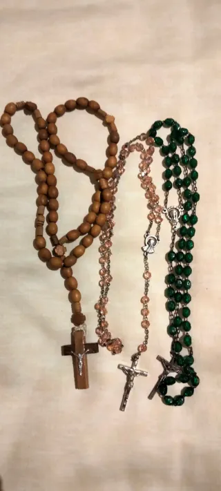 Lote 3 rosarios de Italia