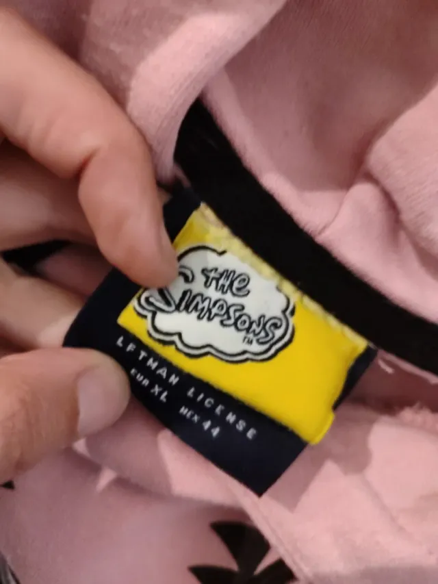 Sudadera unisex rosa Bart Simpson