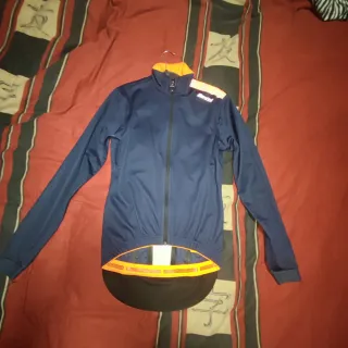 Chaqueta Ciclismo Santini Vega Azul Naranja