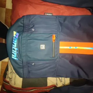 Chaqueta Ciclismo Santini Vega Azul Naranja