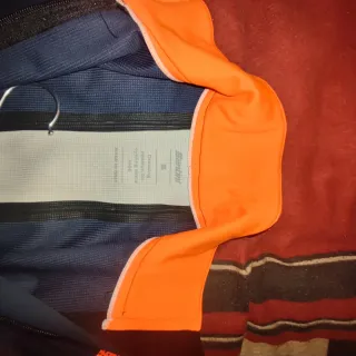 Chaqueta Ciclismo Santini Vega Azul Naranja