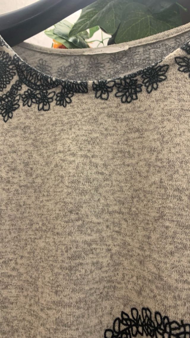 Camiseta M Mandala Negra Beige