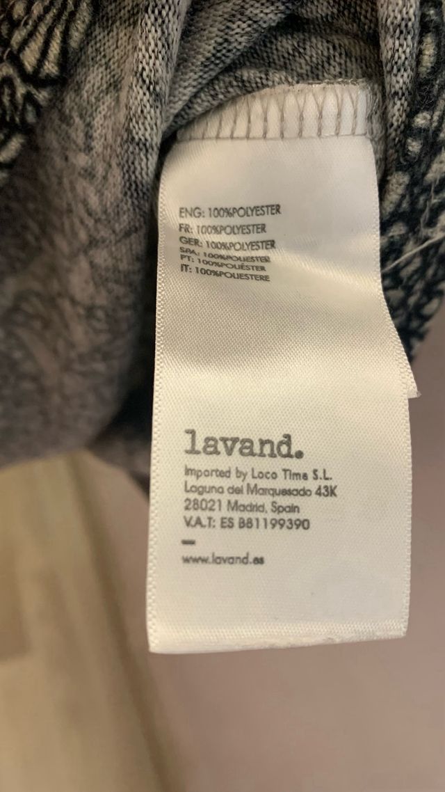 Camiseta M Mandala Negra Beige