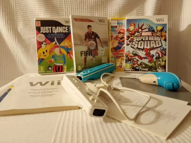 Consola Nintendo Wii Blanca + Juegos