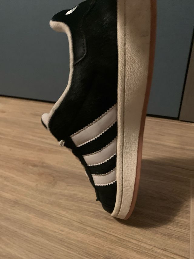 Zapatillas Adidas Campus Negras y Blancas