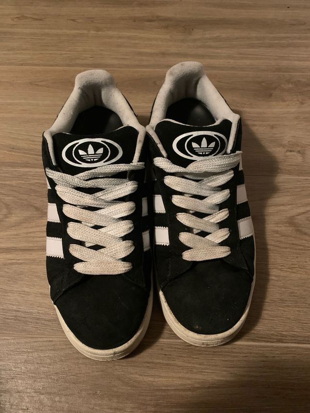 Zapatillas Adidas Campus Negras y Blancas