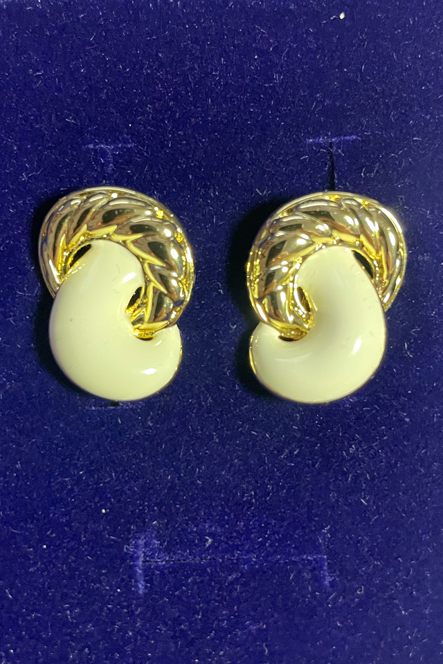 Pendientes Agatha París Dorados y Blancos
