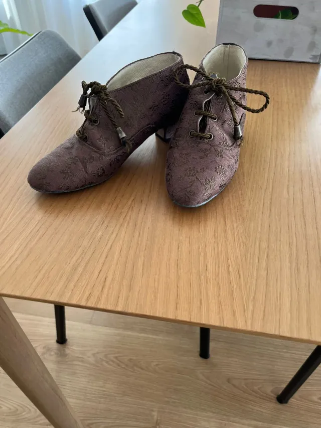 Botines fallera marrones talla 38