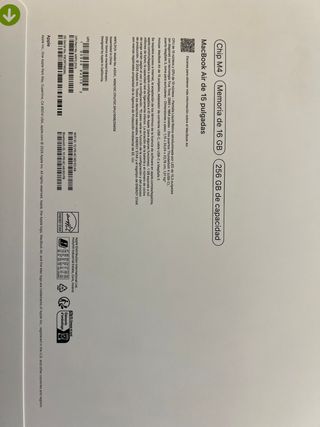 MacBook Air M4 15 256GB Nuevo