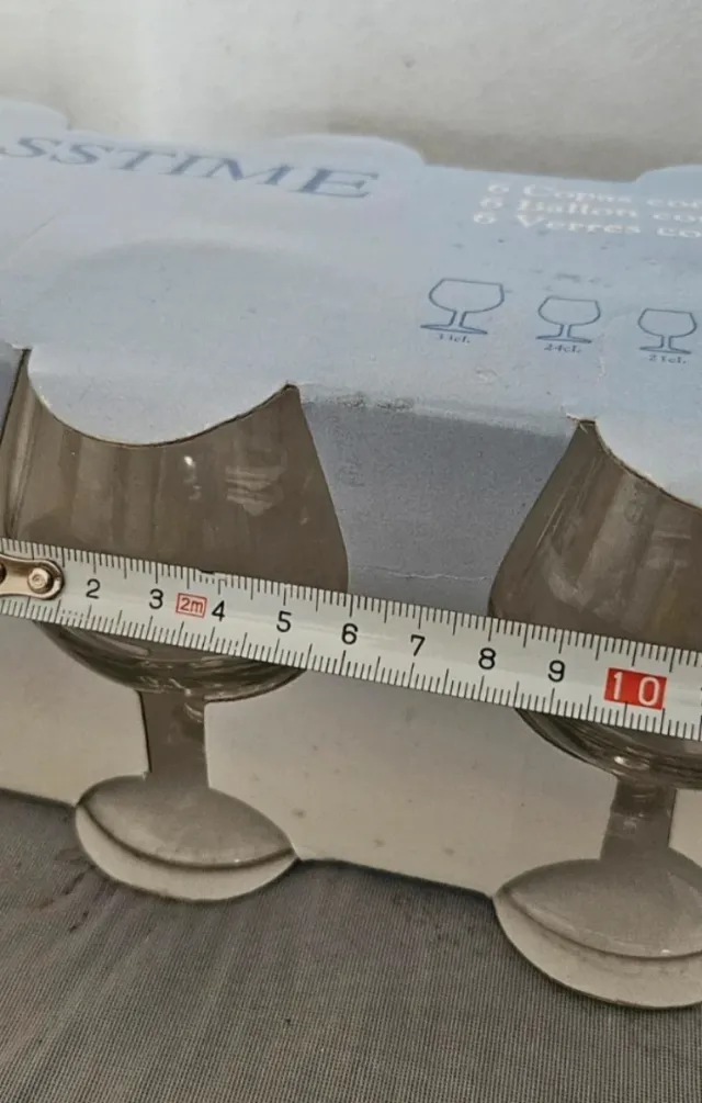 6 Copas de coñac pequeñas Glasstime