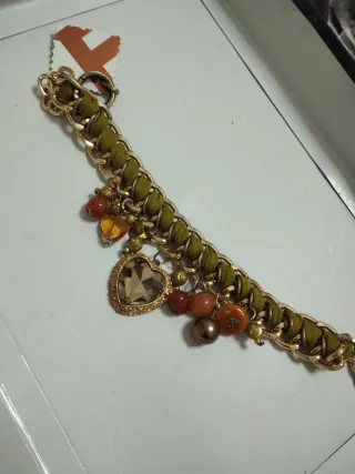 Collana catena con fettuccia