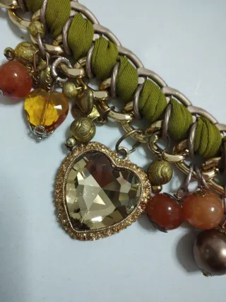 Collana catena con fettuccia