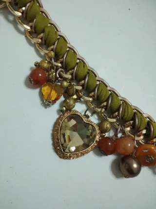 Collana catena con fettuccia