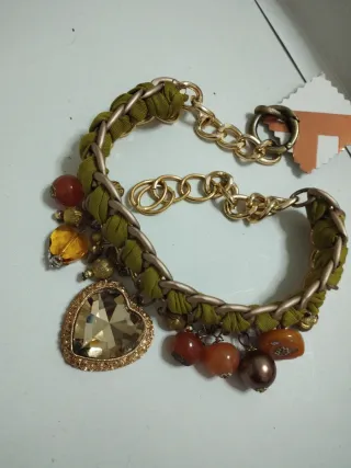 Collana catena con fettuccia
