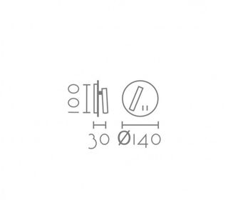 Applique LED minimalista orientabile