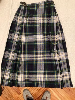 Falda escocesa cuadros multicolor