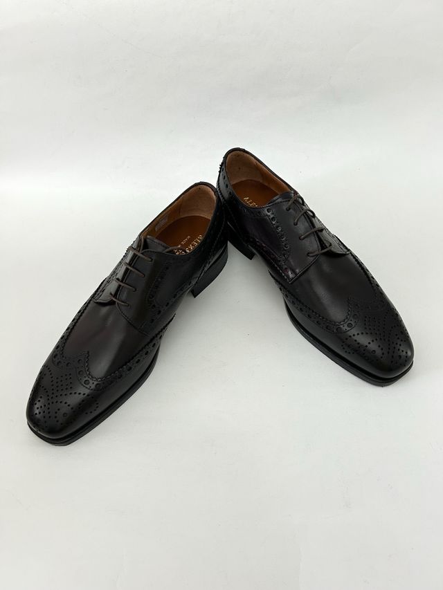 Nuove scarpe derby uomo vera pelle Tg 42