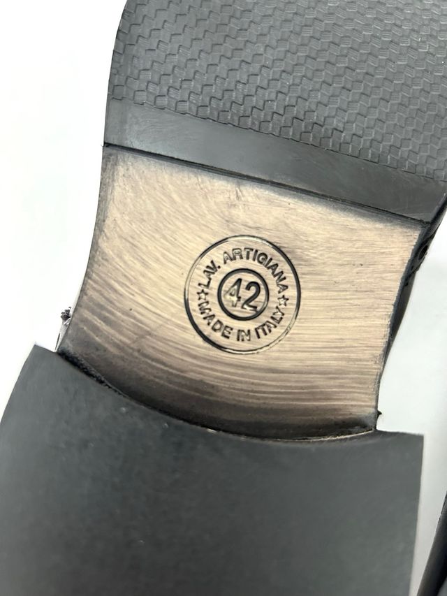 Nuove scarpe derby uomo vera pelle Tg 42