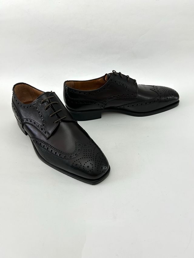 Nuove scarpe derby uomo vera pelle Tg 42