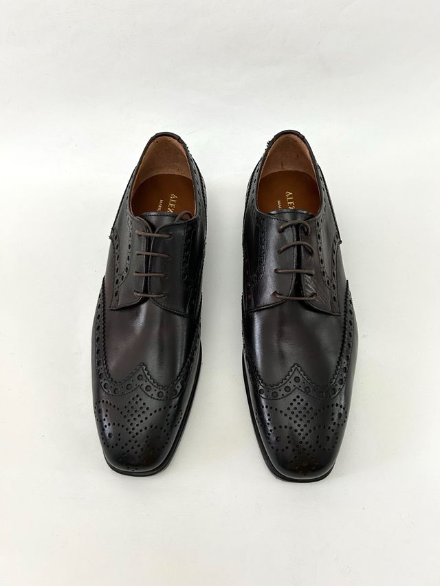 Nuove scarpe derby uomo vera pelle Tg 42