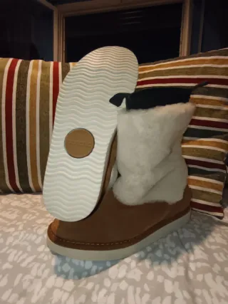 Botas Panchic Marrones y Blancas