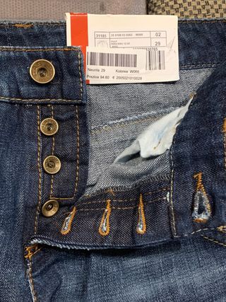 Pantalón vaquero tiro corto unisex