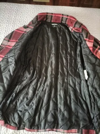 Abrigo de paño a cuadros