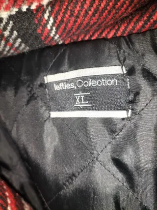 Abrigo de paño a cuadros