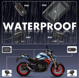 Dashcam Moto 64GB GPS