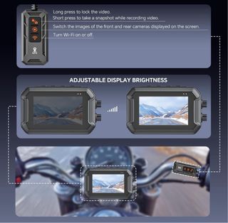 Dashcam Moto 64GB GPS