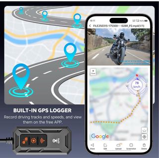 Dashcam Moto 64GB GPS