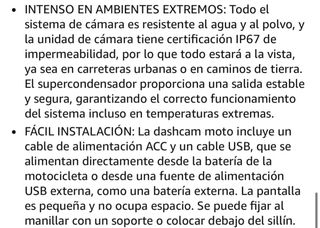 Dashcam Moto 64GB GPS