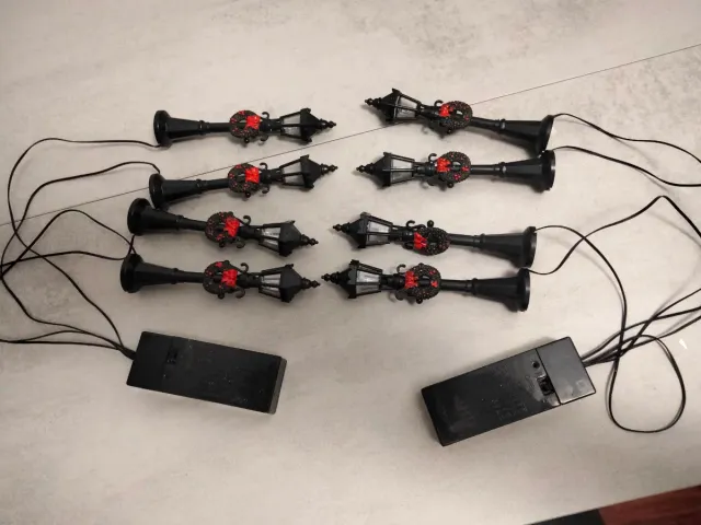 Farolas Navideñas Miniatura (Set de 8)