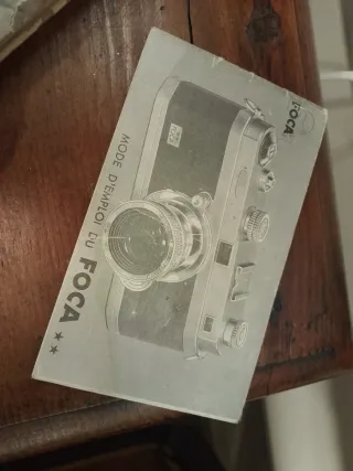 Cámara Foca Vintage Negra/Plateada