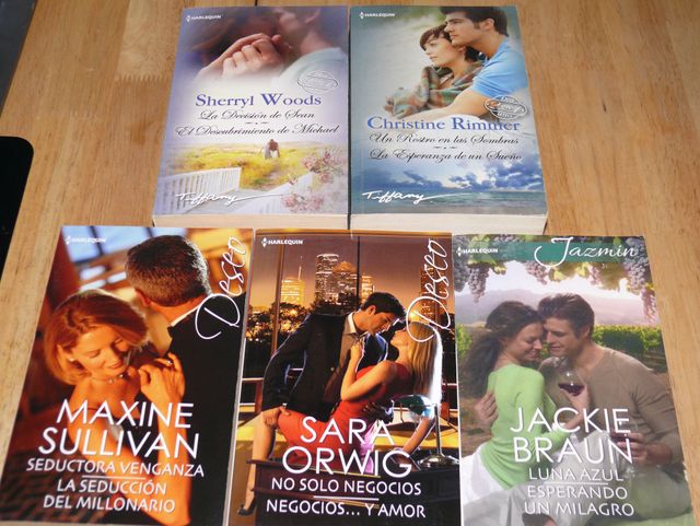 Pack 5 libros novela romántica, Varios Autores.