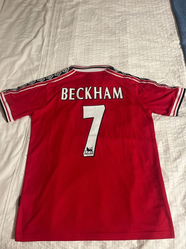 Camiseta Manchester United Beckham Umbro Roja
