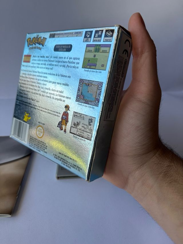 Cartuccia Pokémon Edición Plata per Game Boy Color con manuale Trainer's Guide