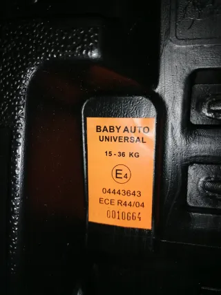 Silla coche Baby Auto Universal hasta 36kg