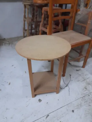 Mesa camilla redonda 50cm madera