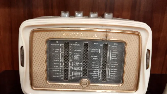 Radio Radiogioiellino Anni '50 Oro e Bianco