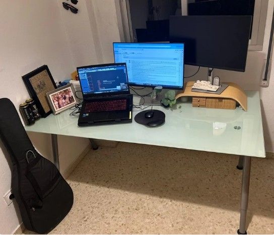 Escritorio Cristal 160x80cm