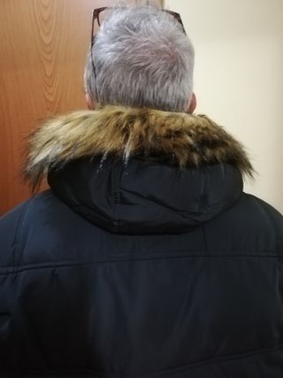 Cappotto piumino uomo XXL grigio caldo