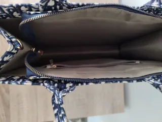 Bolso simil a marca buena azul y blanco