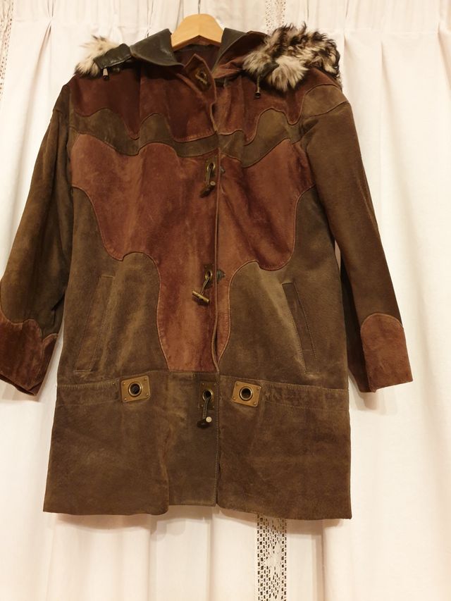 Trenca juvenil piel pecarí, zorro