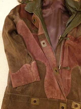 Trenca juvenil piel pecarí, zorro