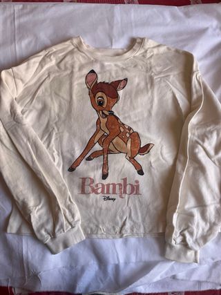 Sudadera Bambi Disney Beige