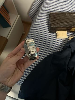 Reloj Lotus Plata y Naranja