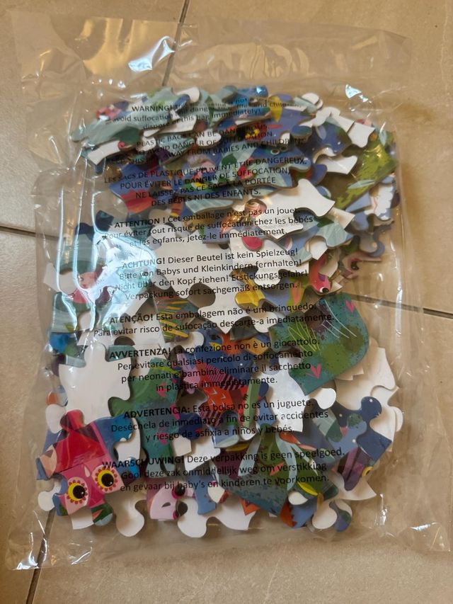 Libro y Puzle Usborne Por la noche